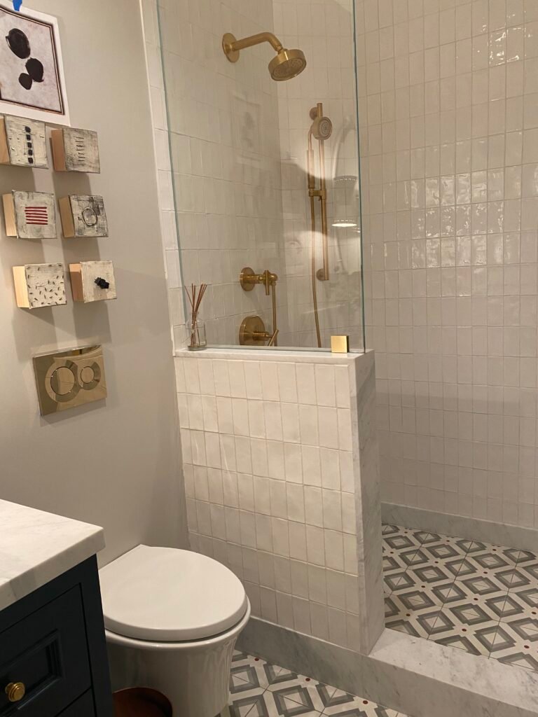 Custom shower tile installation in Los Angeles by mingos stone tile